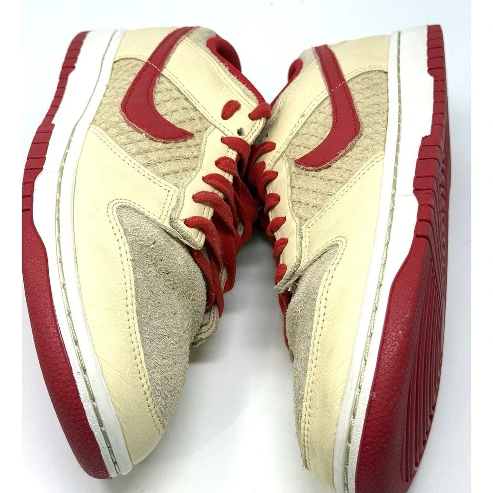 Nike Dunk Low Retro SE Pale Vanilla University Red Men's Size 10 HJ9100-294
